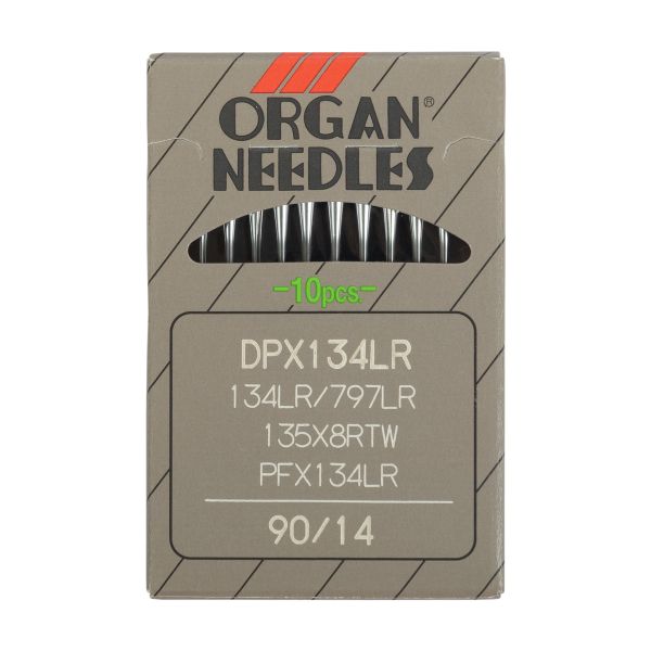 Иглы для промышленных швейных машин Organ 134 LR, 10 шт, 090