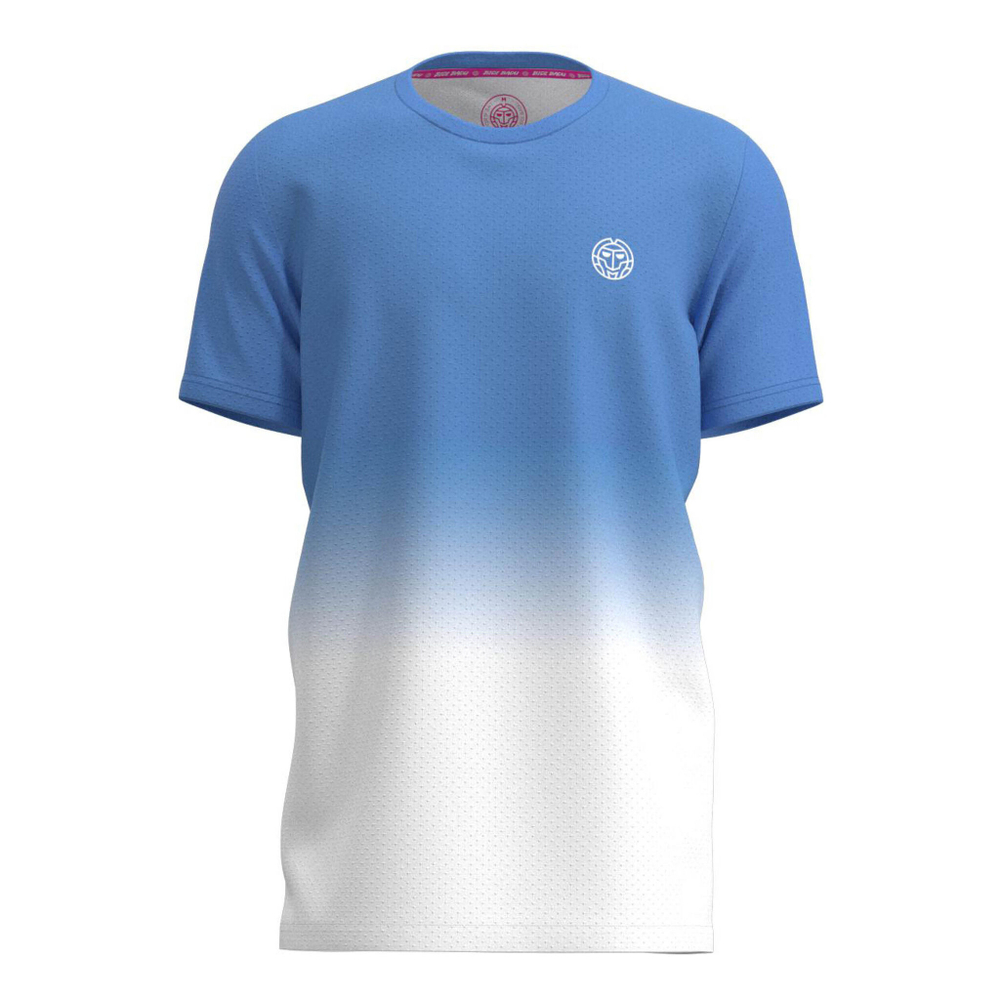 Мужское теннисное поло BIDI BADU Crew Gradiant T-Shirt Men - Blue, White