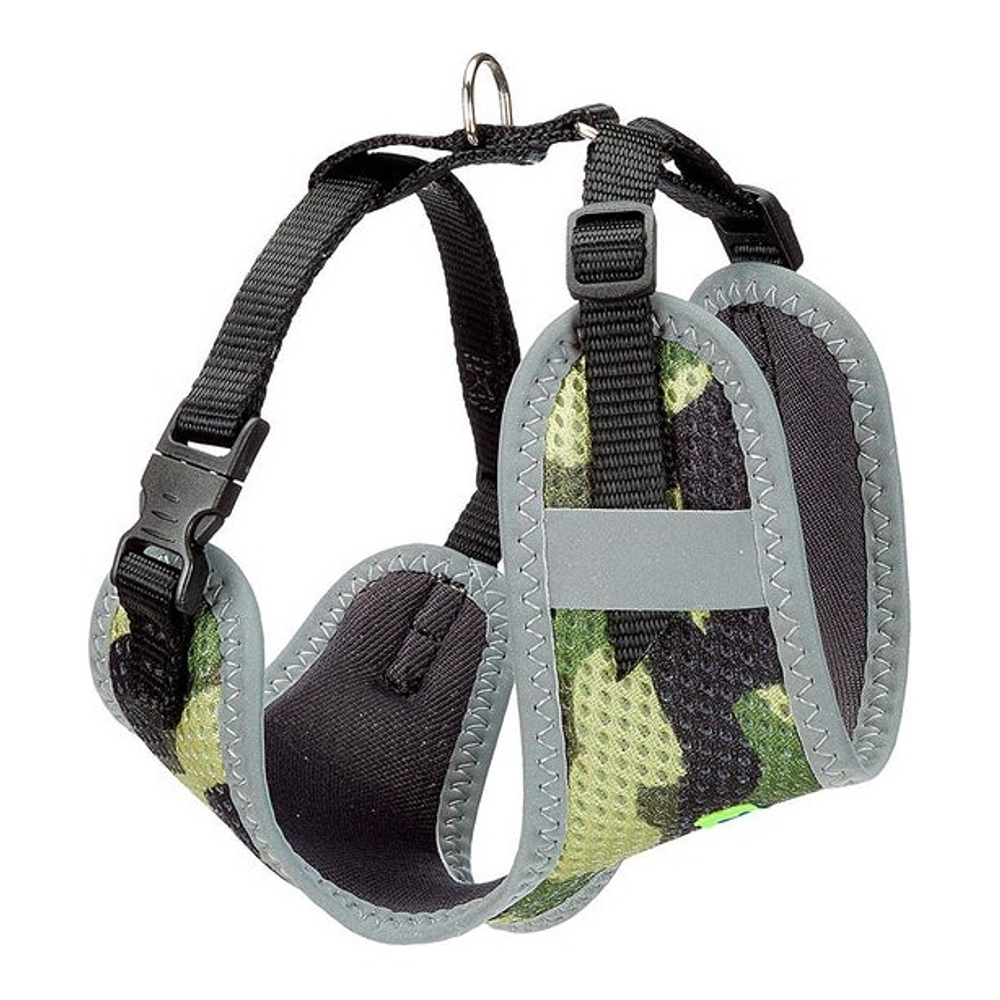 Ferplast Nikita Fashion P XXS, мягкая шлейка, зелёная Military
