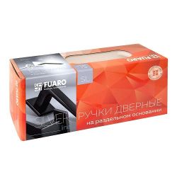 Ручка раздельная FUARO NEO SL CP/WH-8 хром/белый /44277/