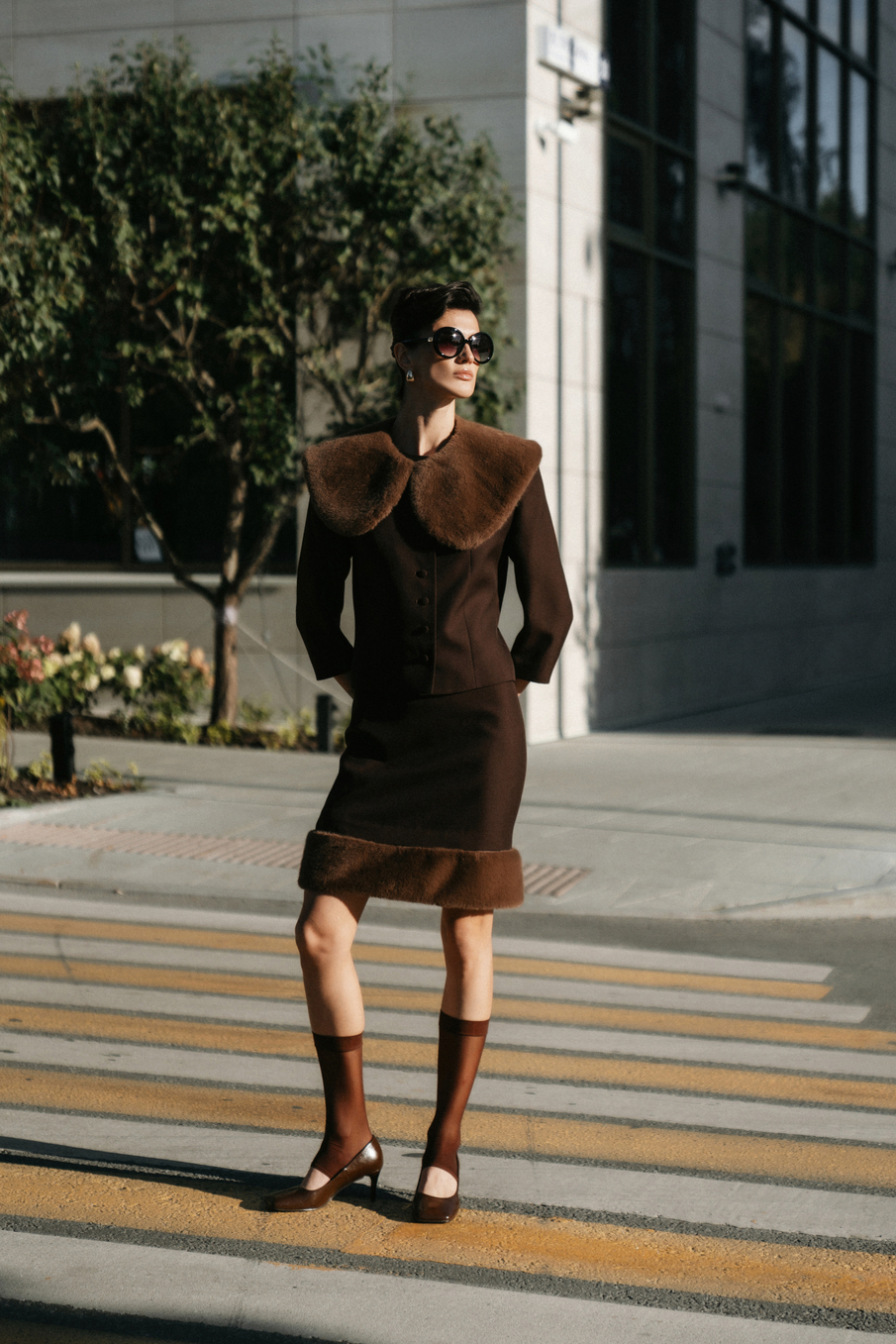 Юбка с отстегивающимся мехом