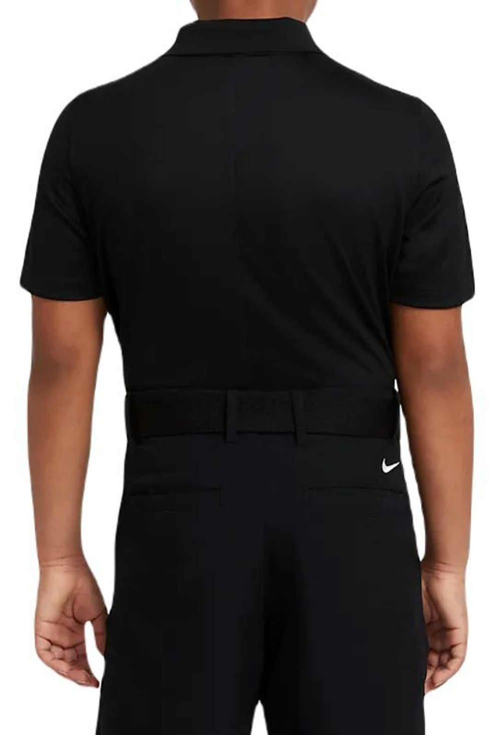 Футболка для мальчика теннисная Nike Dri-Fit Victory Golf Polo - black/white