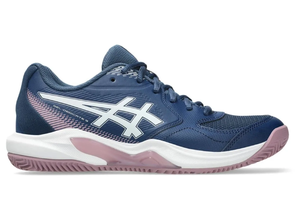 Женские теннисные кроссовки Asics Gel-Dedicate 9 Clay - independence blue/white