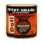 Грунт-эмаль по ржавчине "DALI" 3 В 1 МОЛОТКОВАЯ ЗЕЛЕНАЯ 0,75 л