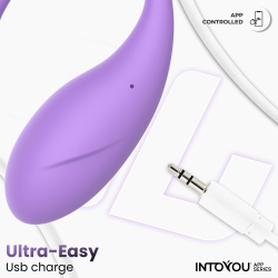 INTOYOU BULBY - Интерактивное виброяйцо, фиолетовое