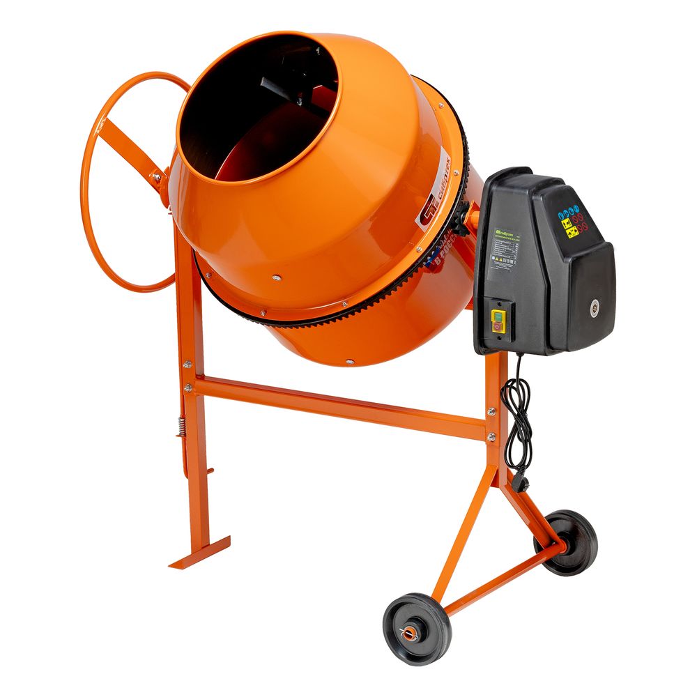 Бетоносмеситель Сибртех БСН-220П, мощность 1000 Вт, полиамидный венец