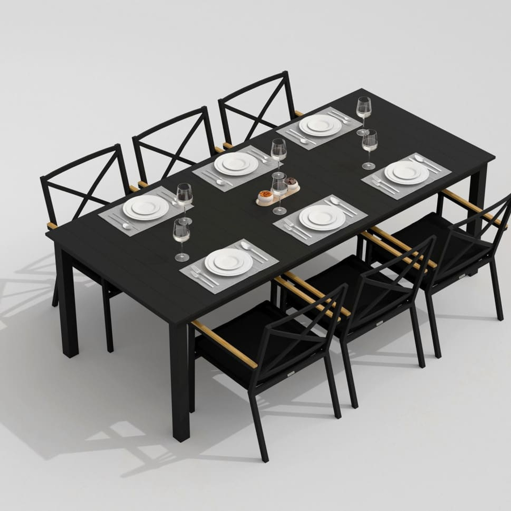 Стол обеденный Ideal Patio ДОЛЛА 220 см карбон
