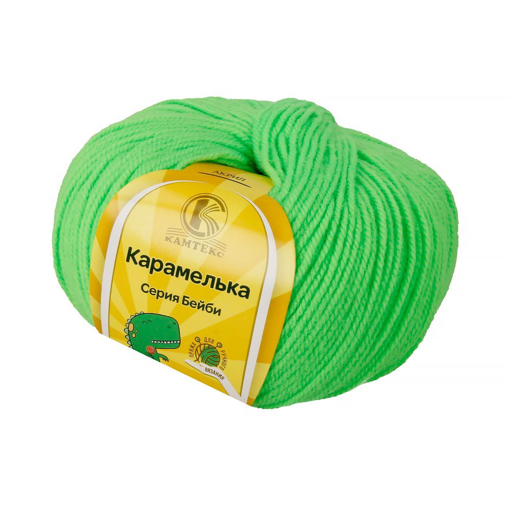 Пряжа Камтекс Карамелька / уп.10 мот. по 50 г, 175 м, цв.027 лимон незрелый Пряжа Камтекс Карамелька / уп.10 мот. по 50 г, 175 м, цв.027 лимон незрелый