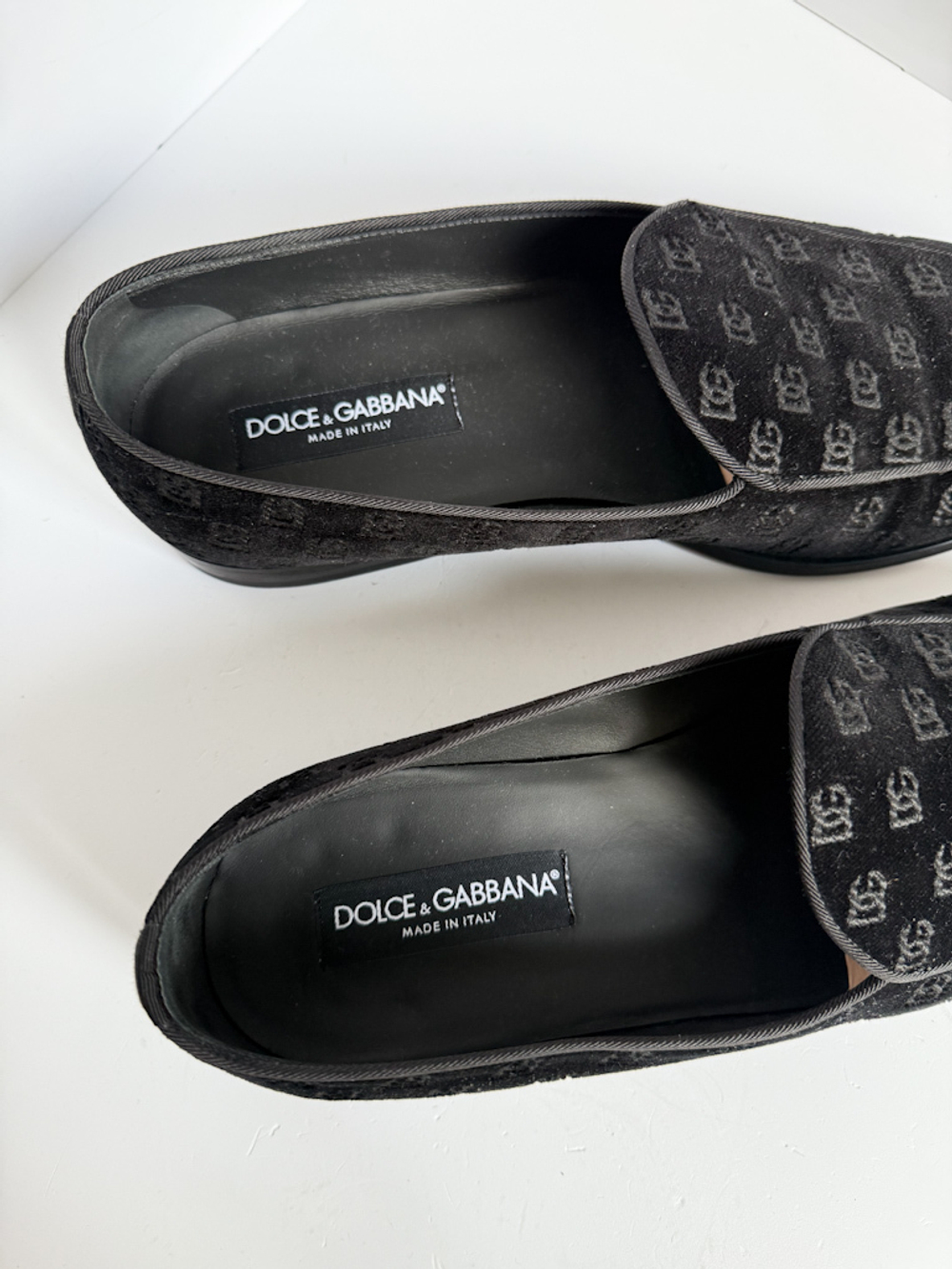 Бархатные лоферы Dolce & Gabbana, 43,5