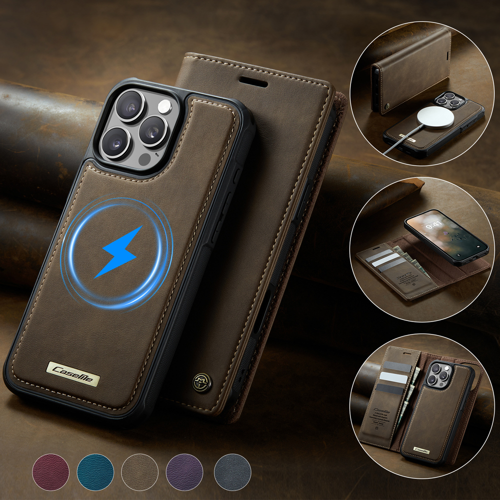 Чехол-кошелек CaseMe 2 in 1 MagSafe iPhone 16 Pro