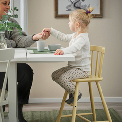 IKEA AGAM  (ИКЕА АГАМ)  -  Детский стул - светлый бежево-желтый
