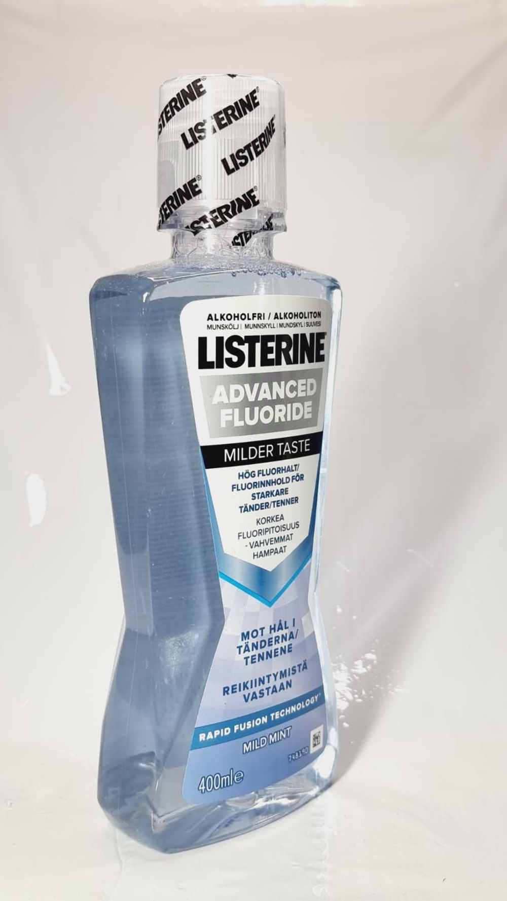 ОПОЛАСКИВАТЕЛЬ ДЛЯ ПОЛОСТИ РТА LISTERINE Advanced Fluoride Milder Taste 400 мл (из Финляндии)