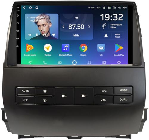 Магнитола для Toyota Land Cruiser Prado 120 (правый руль, климат на ШГУ) - Teyes CC2 PLUS монитор 9" QLED, Android 10, Быстрая, SIM-слот
