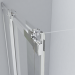 Душевой уголок Комо (Como) VSR-1C8015CL, 1500*800, хром, стекло прозрачное,