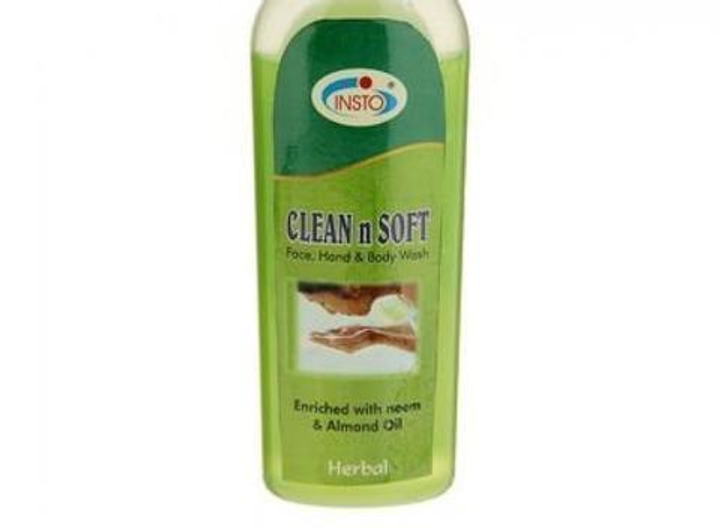 Гель для умывания Insto Clean n Soft, Инсто, Ним и Миндальное масло, мягкое очищение 100мл.