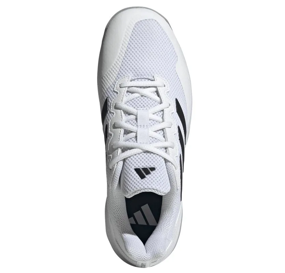 Теннисные кроссовки Adidas GameCourt 2 Omnicourt - footwear white/coal black/grey