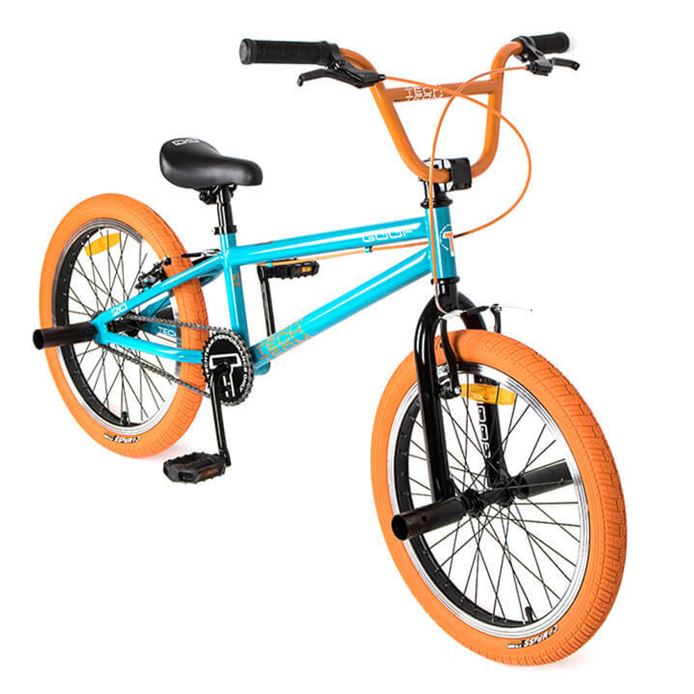 Велосипед BMX 20" Tech Team Goof  бирюзово-оранжевый
