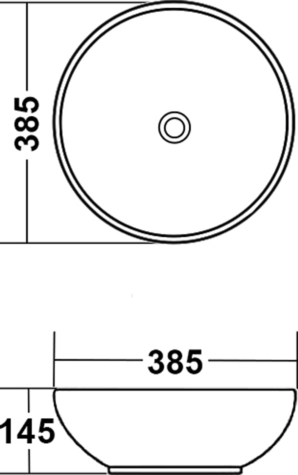 Раковина MELANA MLN-T4005-B1 СИНЯЯ