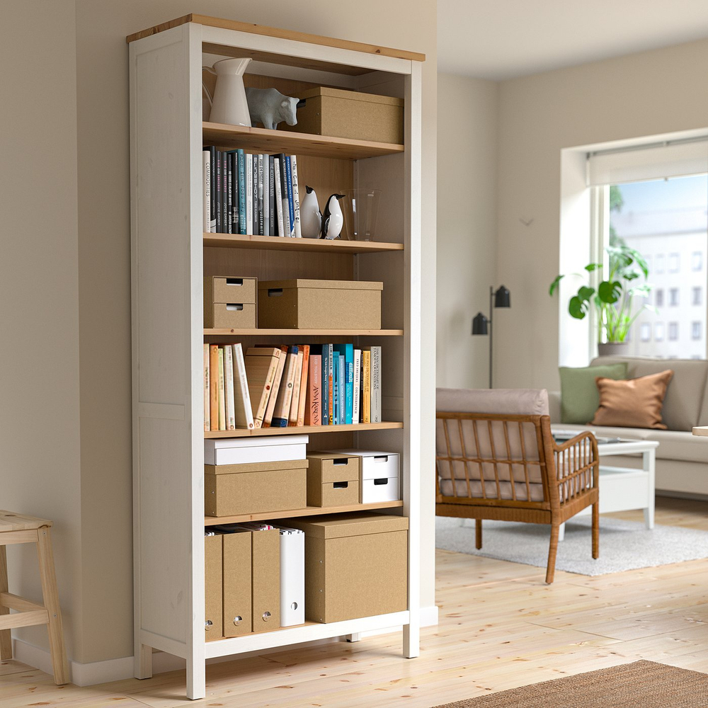 IKEA GÄRDESGÅRD  (ИКЕА ГЭРДЕСГОРД)  -  Коробка с крышкой - натуральный 25x35x16 см