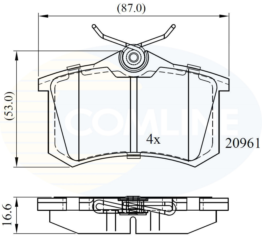 COMLINE - CBP0797-CML - Brake Pad Set, disc brake