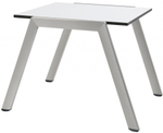 Столик металлический приставной Papatya Zen Side Table, белый