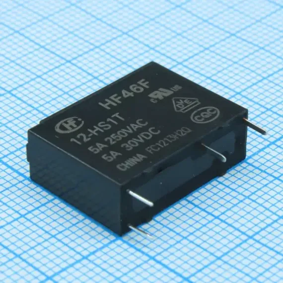 Реле электромагнитное HF46F/12-HS1T 12VDC