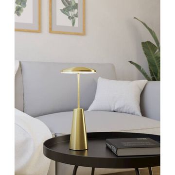 Аккумуляторная настольная лампа диммируемая сенсорная LED 2,8W 2400К-3000K 900923 латунь Piccola Eglo