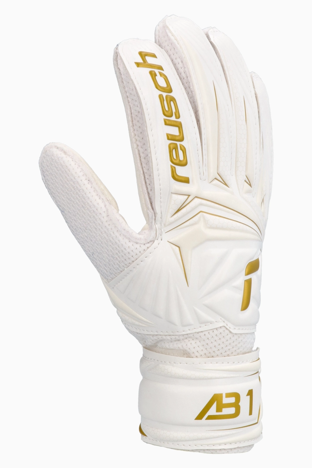 Вратарские перчатки Reusch Attrakt AB1 Solid Junior - белый
