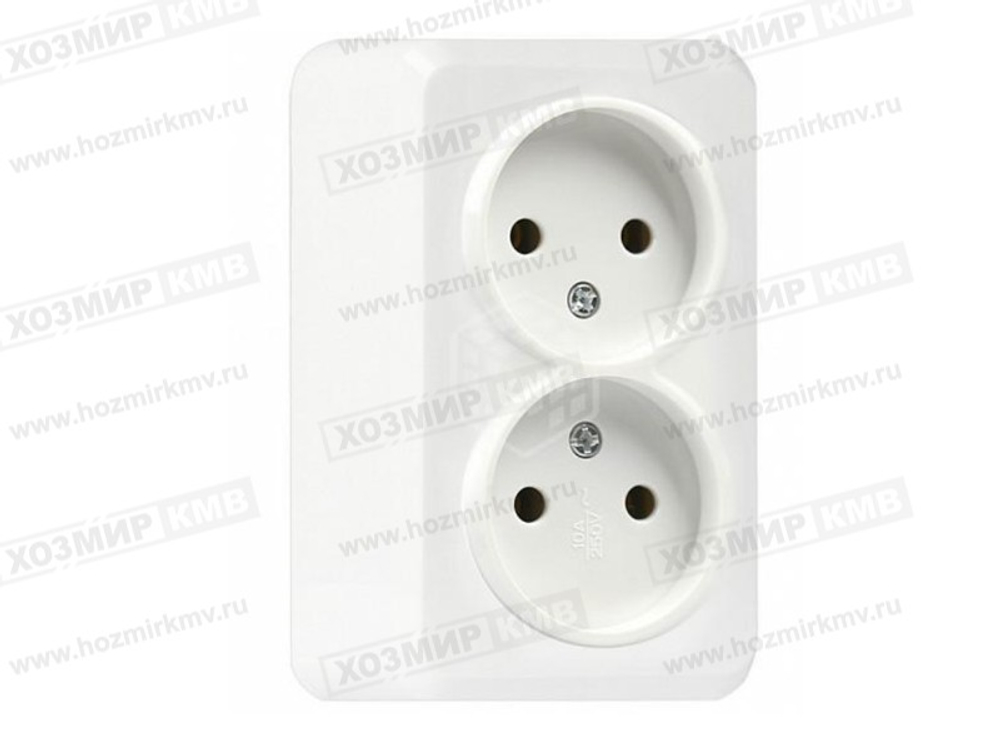 (SBE-03w-10-S2-N-c) ЮПИТЕР розетка 2м без заземления 10А