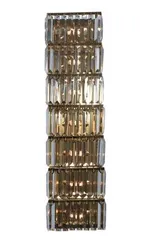 Бра светодиодное NewRgy W2821E/7A GOLD H+CLEAR, 7×10 Вт, золотое и прозрачное