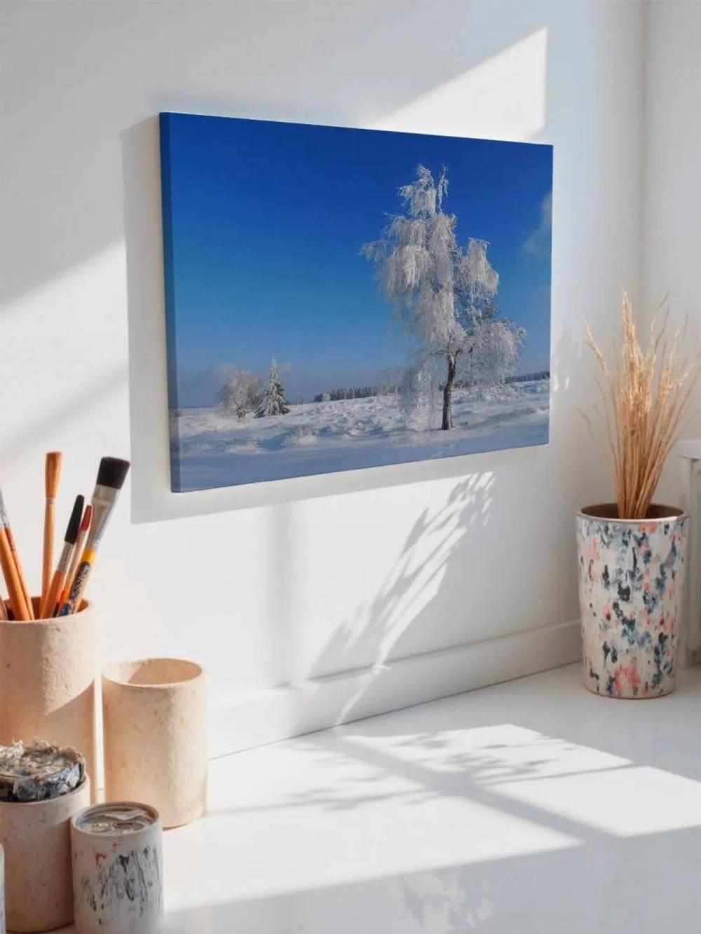 Картина на стену 40 X 50 Зимний пейзаж