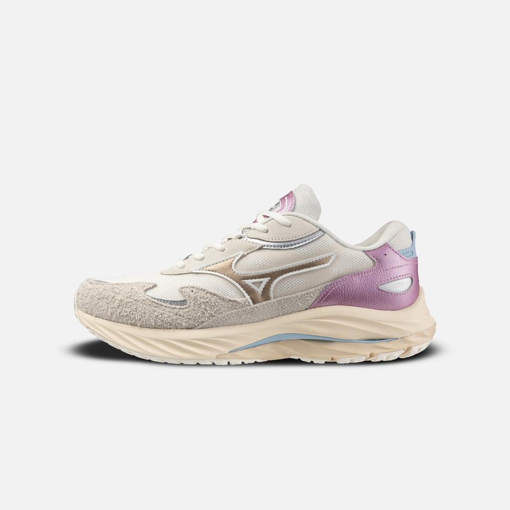 Кроссовки Mizuno Wave Rider Beta White Sand/Silver/Sky Blue