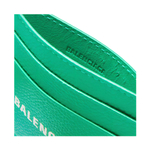 Balenciaga Cash Cow Leather Card Holder Card Holder Unisex Bright Green