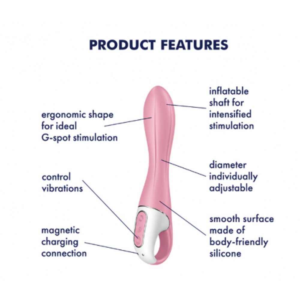 Вибратор Satisfyer Air pump 2 розовый