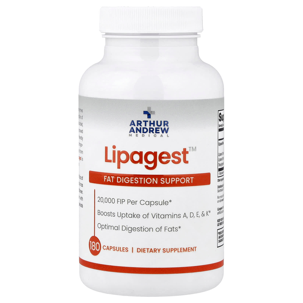 Arthur Andrew Medical, Lipagest™, 180 капсул