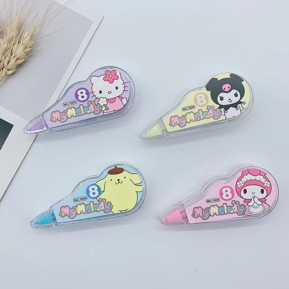 Ленточный корректор JINUO "MyMelody" 1 шт - 5 метров, сухая корректирующая лента, замазка в разноцветном корпусе