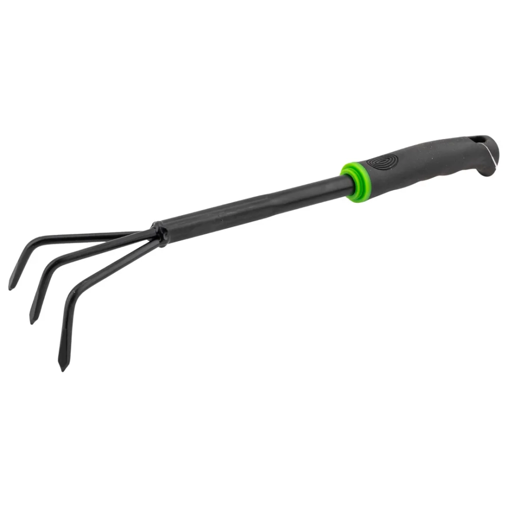 Рыхлитель для почвы с пластиковой рукояткой(3-зуб.,L-360мм) WMC TOOLS WMC-TG2103024-B