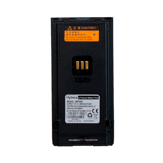 Hytera BP2003 Аккумулятор Li-polymer 2000 мАч 7,7V IP68