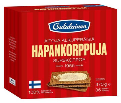 Хлебцы Oululainen Ржаные 370 г (Финляндия)