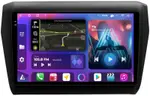 Магнитола для Suzuki Swift 5 2016-2023 (рамка матовая 9) - FarCar BM179-2M-2K монитор 9.5" 2K QLED на Android 14, Быстрая, CarPlay, 4G SIM-слот
