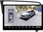 Магнитола для Volkswagen Golf 7 2012-2020 (рамка черный глянец) - Teyes CC3-2K-360 монитор 13" 2K QLED на Android 10, Быстрая, CarPlay, 4G SIM-слот, 4 камеры в комплекте