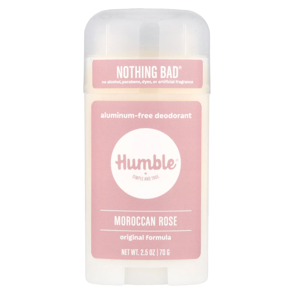 Humble Brands, Дезодорант без алюминия, марокканская роза, 70 г (2,5 унции)