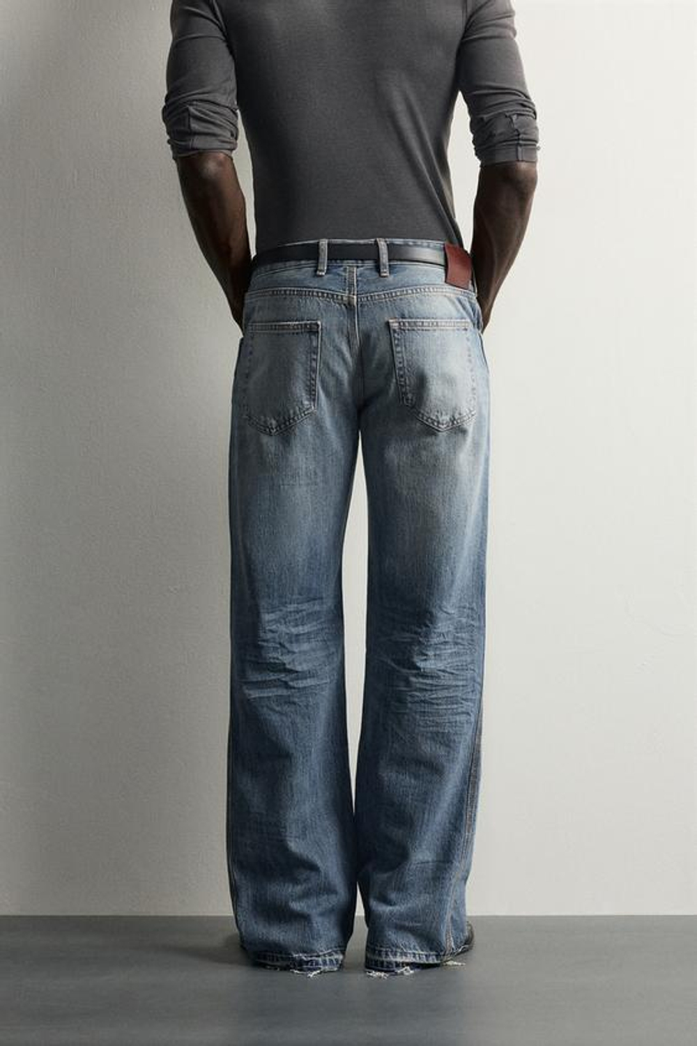 ZARA ДЖИНСЫ BOOTCUT FIT С НИЗКОЙ ПОСАДКОЙ, ЗЕЛЕНОВАТО-СИНИЙ