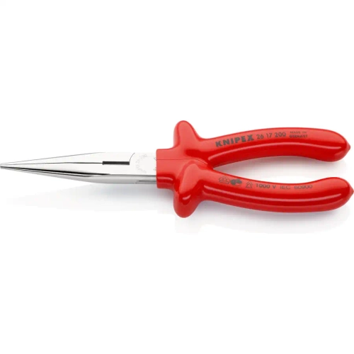 Длинногубцы хромированные 200 мм Knipex 26 17 200