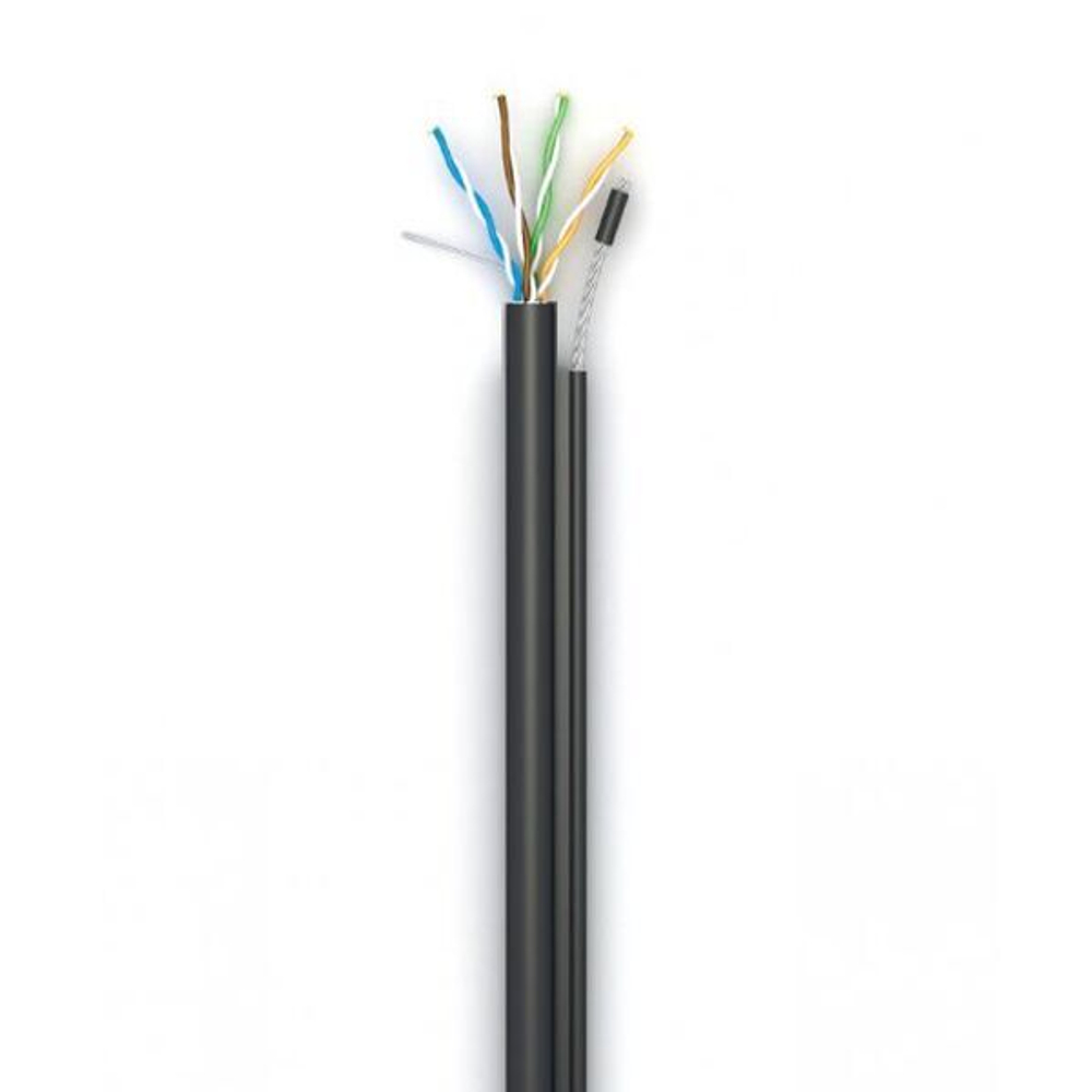 UTP Cat5e 4х2х0,5+ТРОС Кабель витая пара КСППтр ПОЛИМЕТ (305м)