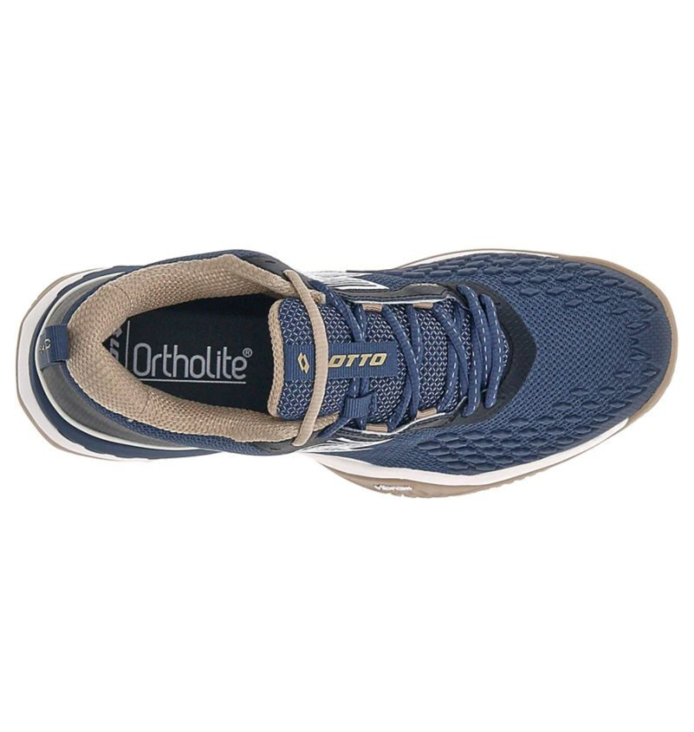 Мужские теннисные кроссовки Lotto Raptor Hyperpulse 100 III SPD - indigo blue/all white/irish beige