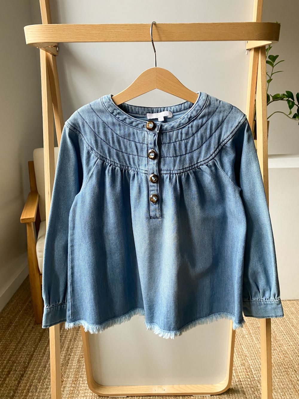 Джинсовая блузка Chloe, 128