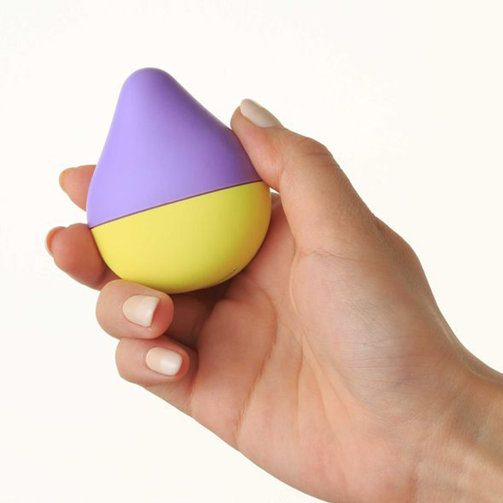 Нежный вибромассажер 5,2см Iroha Mini Fuji-Lemon Vibrator HMM-01