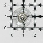 Кнопка пришивная металл ⌀18.0 мм, пластик, clear, 10 шт