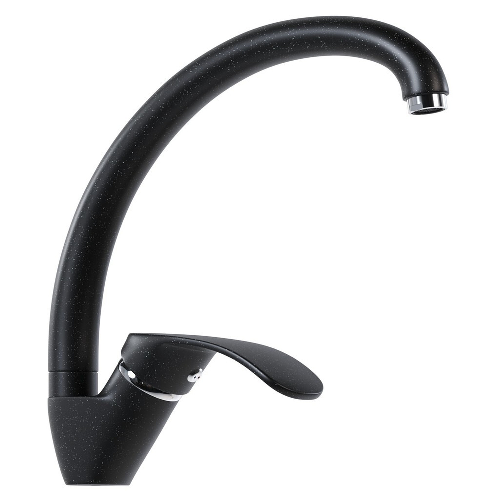 Смеситель для кухни 35к MIXLINE  МЛ-ГС02 (ML-GS02) (308) черный высок. излив